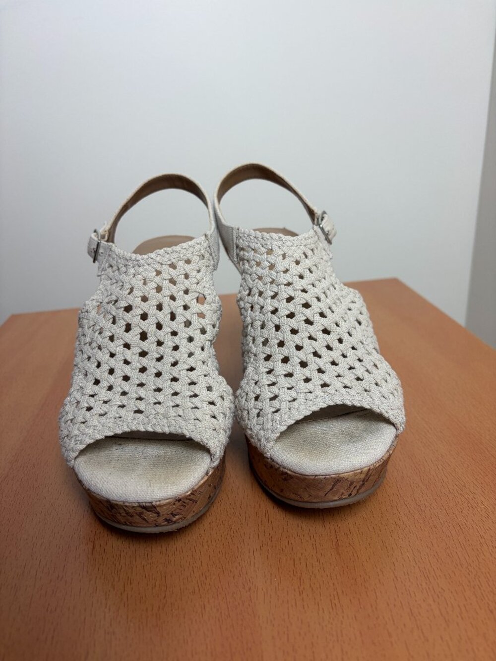 Altar'd State Ameliana Size 9 Wedge Platform Braided Cork Sandals
